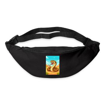 Inland Taipan – deadliest snake in Australian dese - Bum bag - black - Front