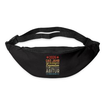 2026 Das Jahr in dem Legenden das Abitur machen - Gürteltasche - Schwarz - Vorne
