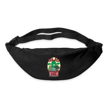 Lustige kostenlose Umarmungen Kaktus Cartoon Design - Gürteltasche - Schwarz - Vorne