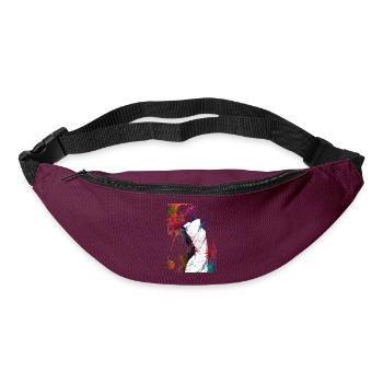 Golfspieler #golf - Gürteltasche - Burgunderrot - Vorne