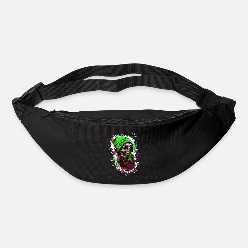 Crâne de bûcheron - Sac banane - noir
