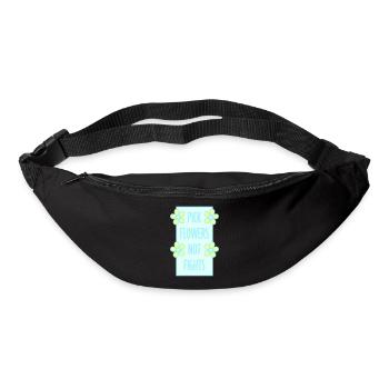 Cueillez des fleurs, pas des disputes, fleurs Paix Logo drôle - Sac banane - noir - Devant