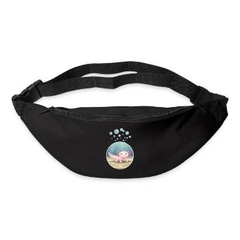T-Shirt-Design „Axolotl“ - Gürteltasche - Schwarz - Vorne