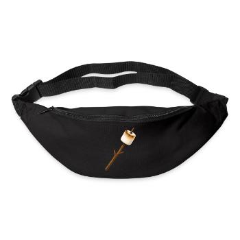 Guimauve rôtie sur un bâton - Sac banane - noir - Devant