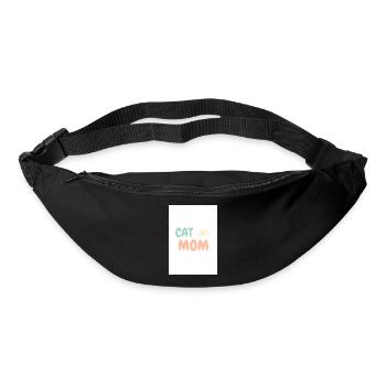 Cat Mom Katzenliebhaber Design - Gürteltasche - Schwarz - Vorne