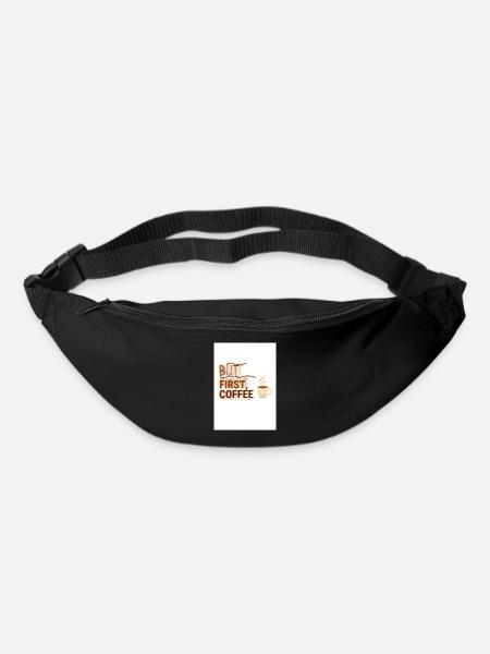 But First, Coffee Spruch Design - Bum bag - black