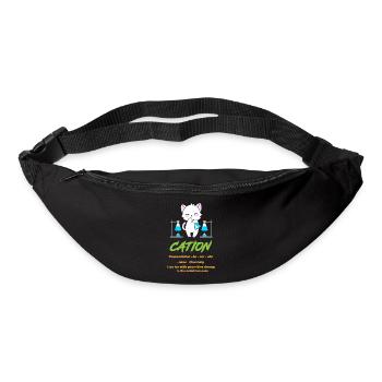 Professeur de chimie Chimie chimiste - Sac banane - noir - Devant