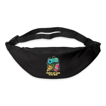 Ich habe mein Spiel für dich pausiert - Gürteltasche - Schwarz - Vorne