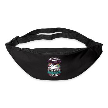 Einhorn – Be a Unicorn, Stay Magical - Gürteltasche - Schwarz - Vorne