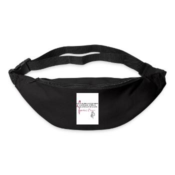 Irgendwas ist immer - Gürteltasche - Schwarz - Vorne
