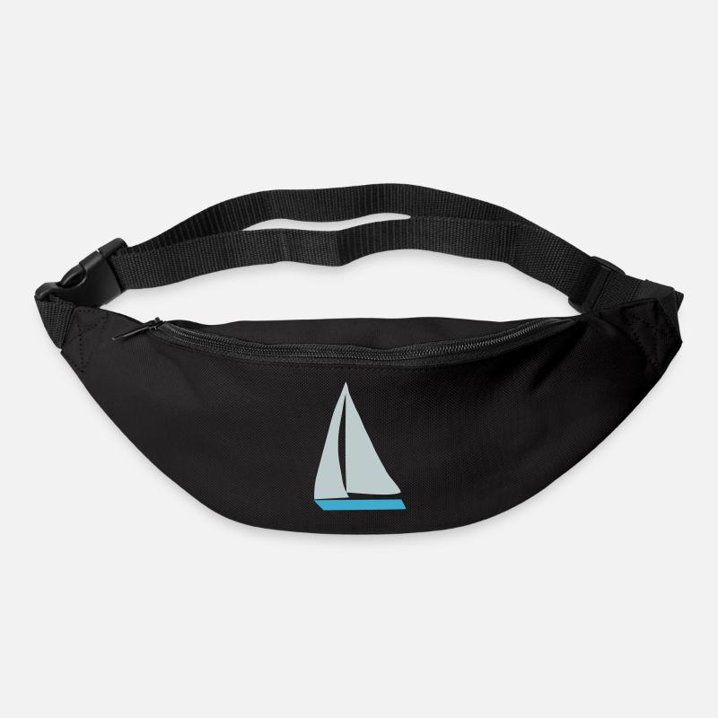 Segelboot - Gürteltasche - Schwarz