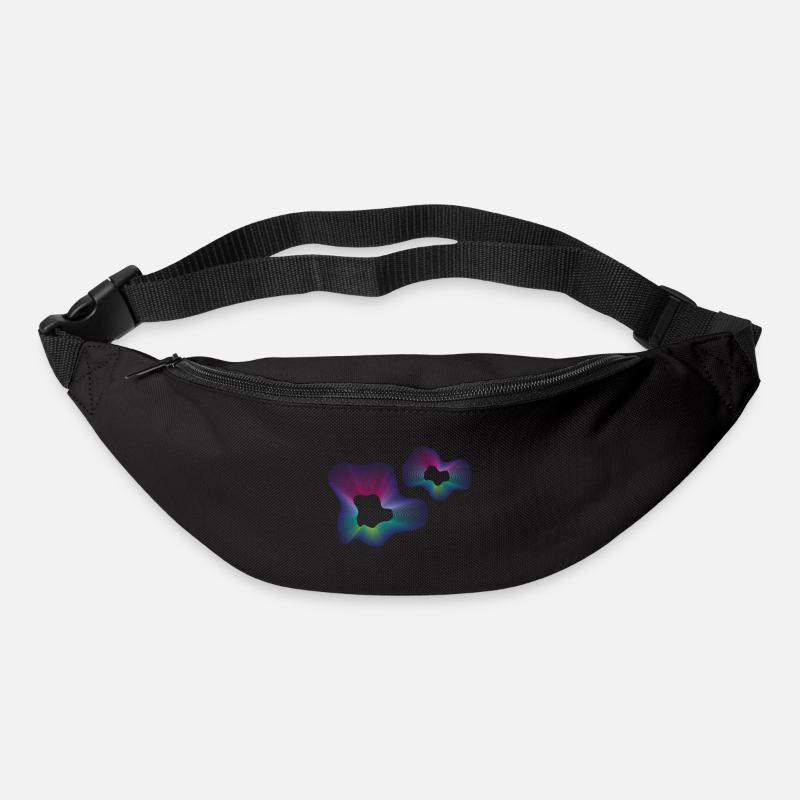 Abstraktes Neon Muster - Gürteltasche - Schwarz