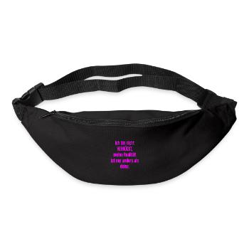 I'm not crazy – my reality is different - Bum bag - black - Front