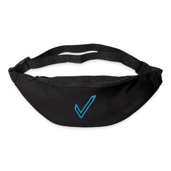 Hook check mark symbols - Bum bag - black - Front