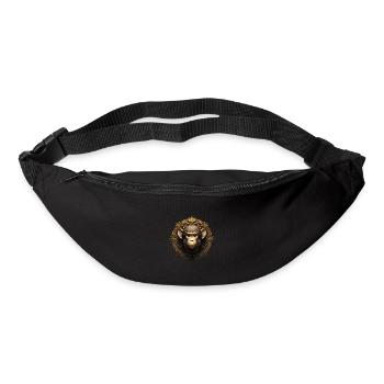 Affen-Logo - Gürteltasche - Schwarz - Vorne