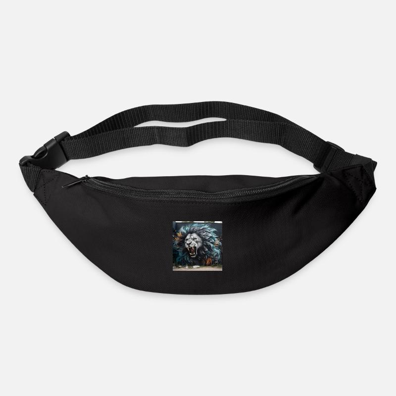 Löwen-Tag - Gürteltasche - Schwarz