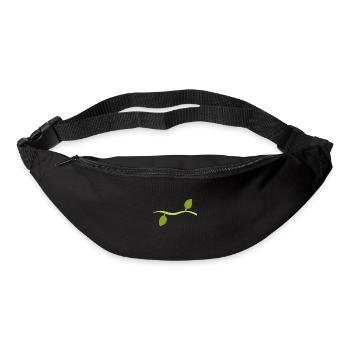 Two Leaves Line Nature - Bum bag - black - Front