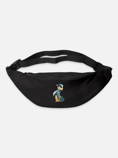 Sorcière Sorcière Nord Vikings Magie avec Animal - Sac banane - noir