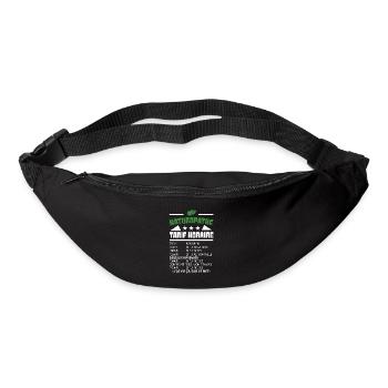 Naturopathe tarif horaire t-shirt métier - Sac banane - noir - Devant