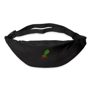 Eichel farbig - Gürteltasche - Schwarz - Vorne