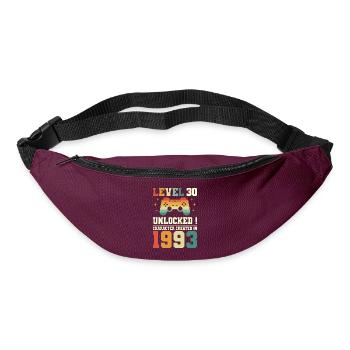 Niveau 30 Anniversaire Gamer 30 Ans - Sac banane - bordeaux  - Devant