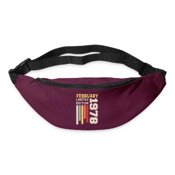 February 1978 - February 1978 Birthday Gift - Bum bag - burgundy - Front