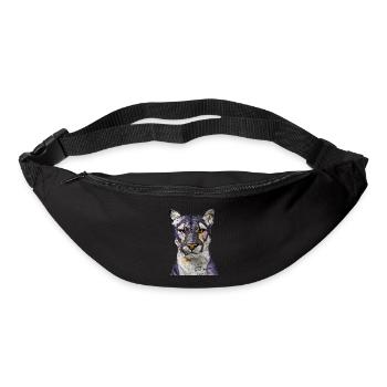 Tigre Tigre Tigre - tête de tigre - Sac banane - noir - Devant