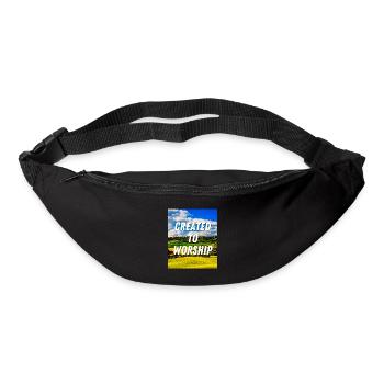 Created To Worship - Christian Quote - Bum bag - black - Front