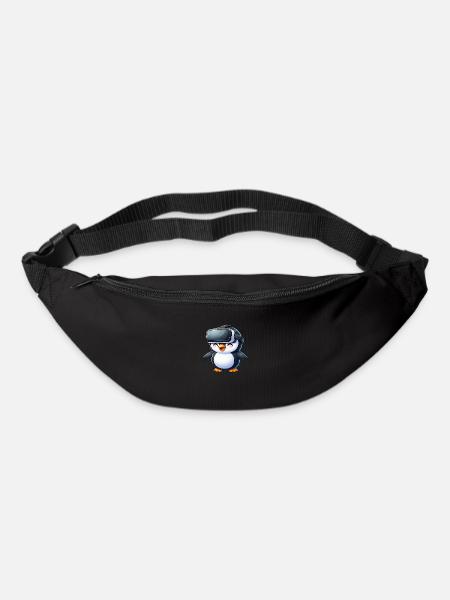 Pinguin VR Gamer Zukunft Science Fiction - Gürteltasche - Schwarz
