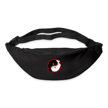 Yin Yang Whale - Bum bag - black - Front