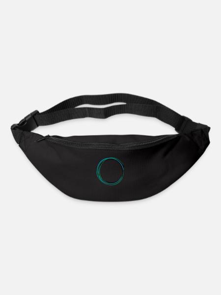 Ring Kreis Circle Zirkel 3 - Gürteltasche - Schwarz