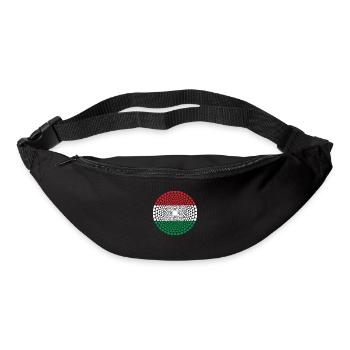 Hungary Ungarn Magyarország Love HERZ Mandala - Gürteltasche - Schwarz - Vorne