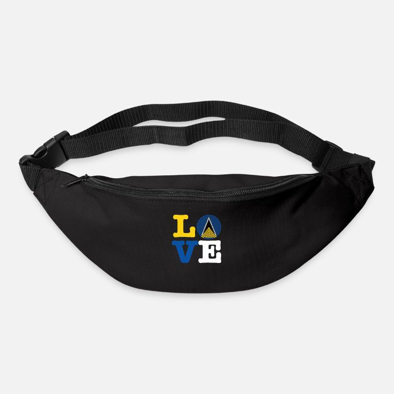 ST LUCIA HERZ - Sac banane - noir