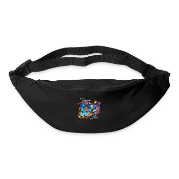 30 ans - Sac banane - noir - Devant