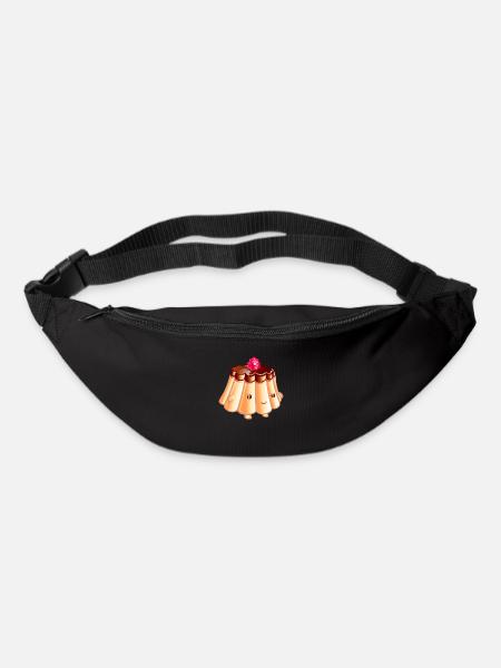 Flamboise le flan - Sac banane - noir