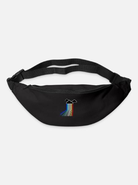 rainbow cloud - Bum bag - black
