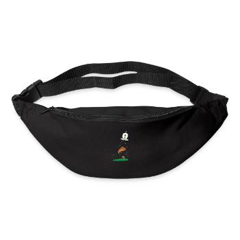 Ufo pizza pour alien - Sac banane - noir - Devant