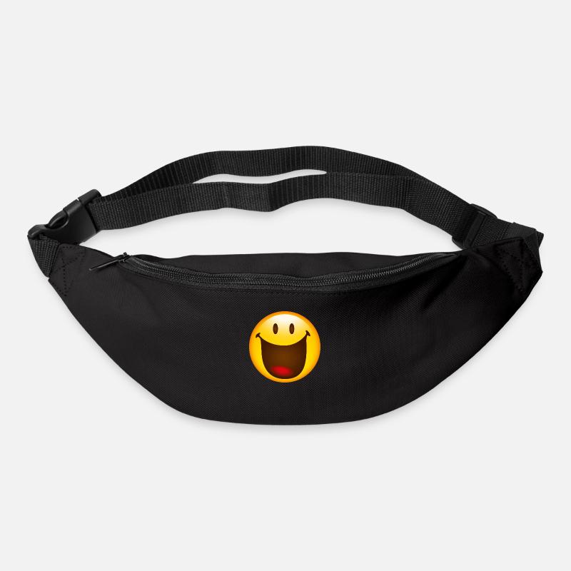 Smiley Happy - Gürteltasche - Schwarz