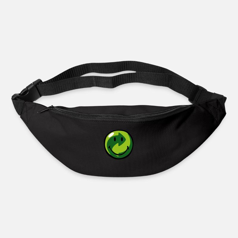Smiley Recyclable - Gürteltasche - Schwarz
