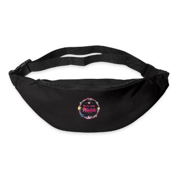 nie ohne meine maedels blumen - Gürteltasche - Schwarz - Vorne