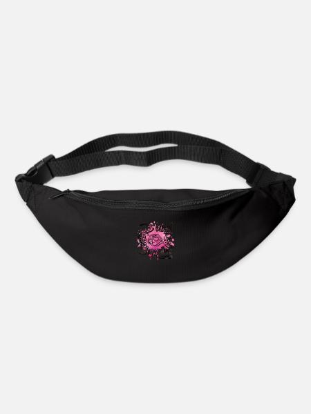 braut support rose party - Gürteltasche - Schwarz
