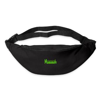 Schaf Mäh Grün Natur Tier - Gürteltasche - Schwarz - Vorne