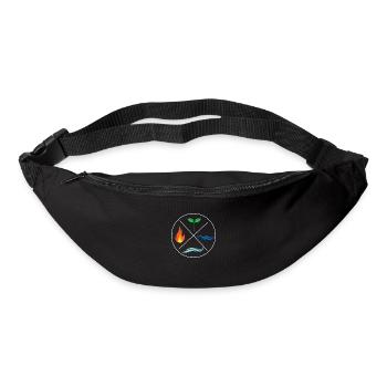 Four elements environmental protection nature gift - Bum bag - black - Front