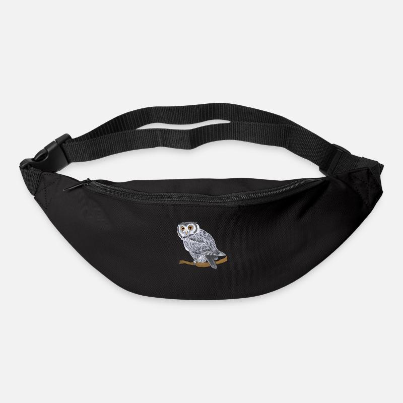 Uhu, Eule - Gürteltasche - Schwarz