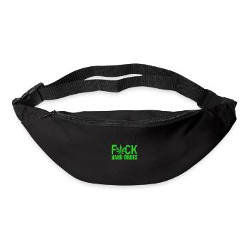 Mauvaises herbes de fumée | Idée cadeau Cannabis 420 Weed Pot - Sac banane - noir - Devant