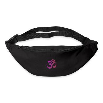 Om mandala purple - Bum bag - black - Front