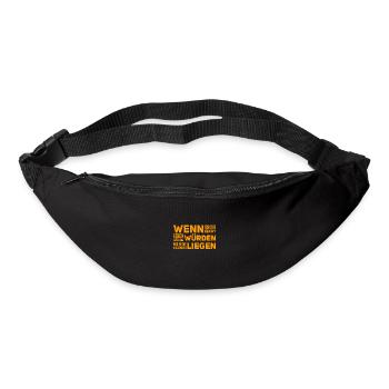 ich gebe dir nicht Recht - Gürteltasche - Schwarz - Vorne