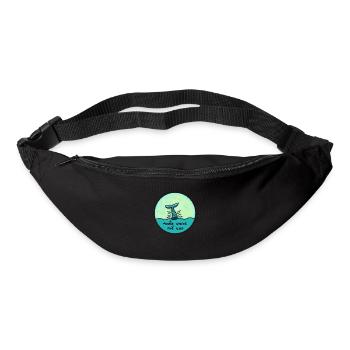 Make waves not war - Bum bag - black - Front
