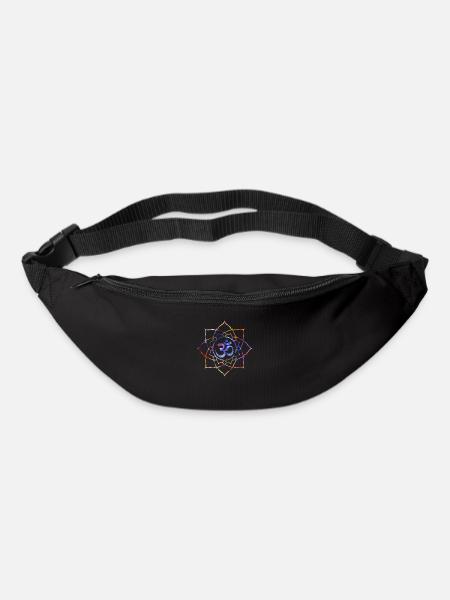 Yoga Art OM Lotus Universum Style - Gürteltasche - Schwarz