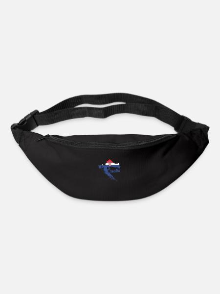 Croatie | Cadeau du drapeau croate des Balkans - Sac banane - noir
